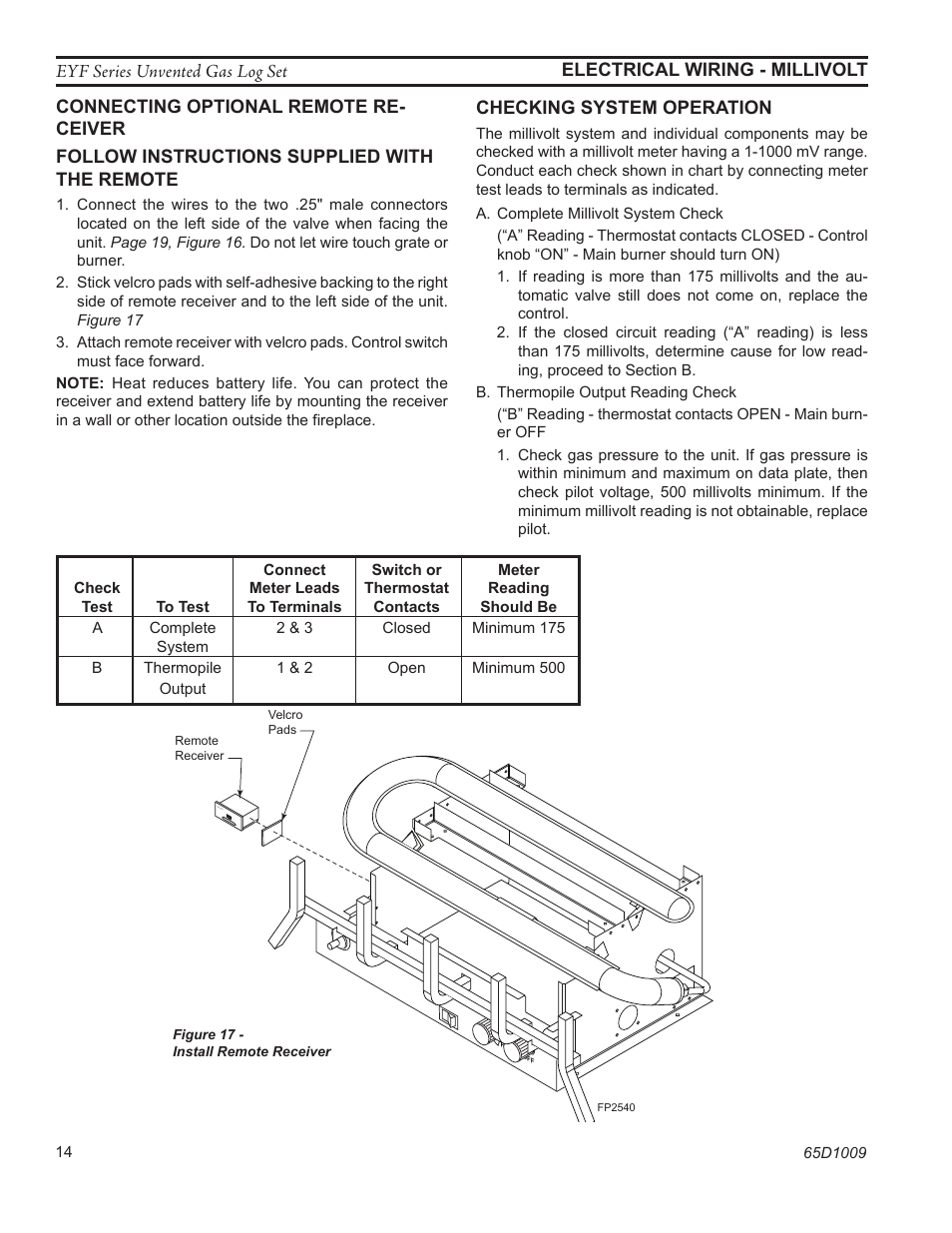 Monessen Hearth EYF18 User Manual | Page 14 / 32