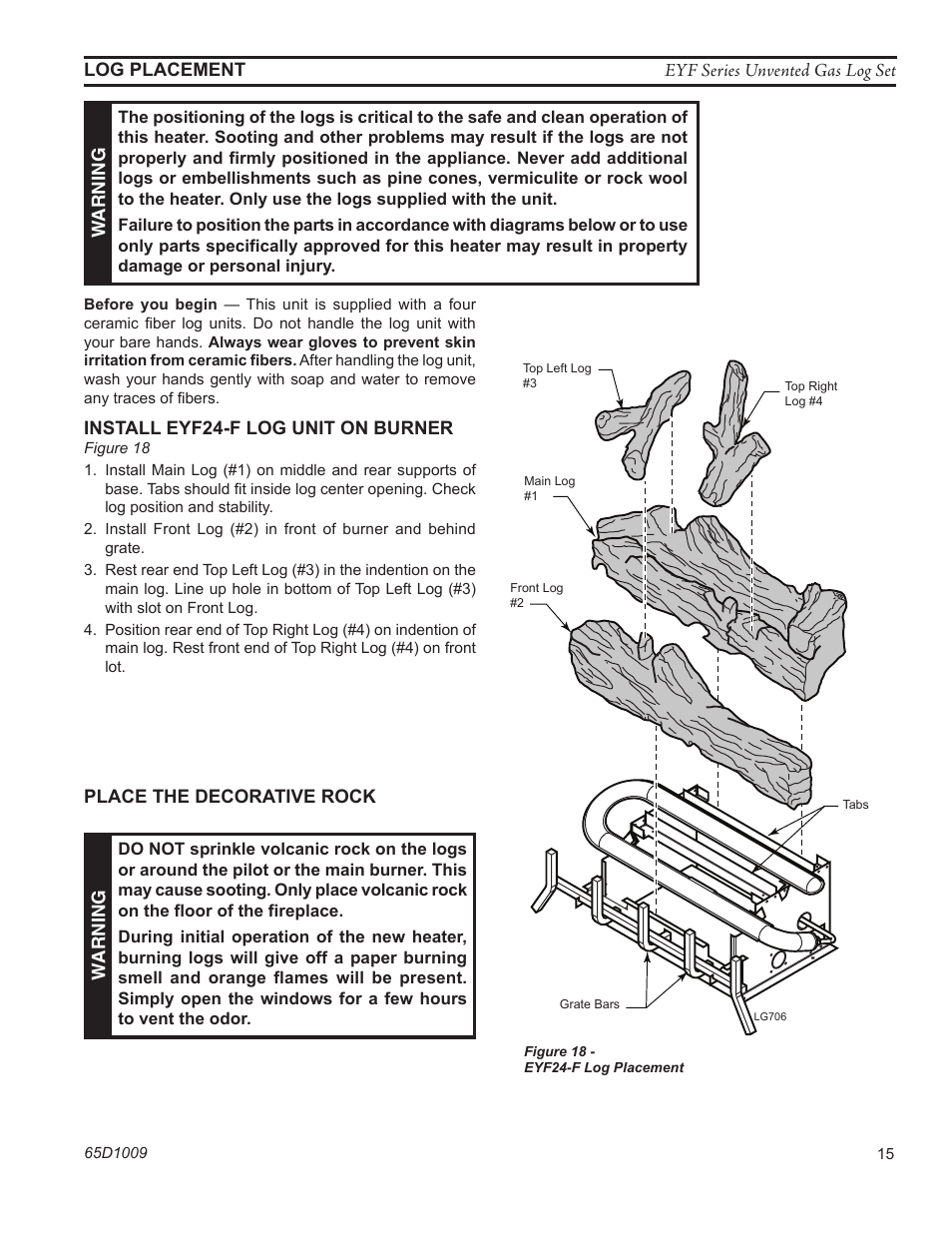 Monessen Hearth EYF18 User Manual | Page 15 / 32