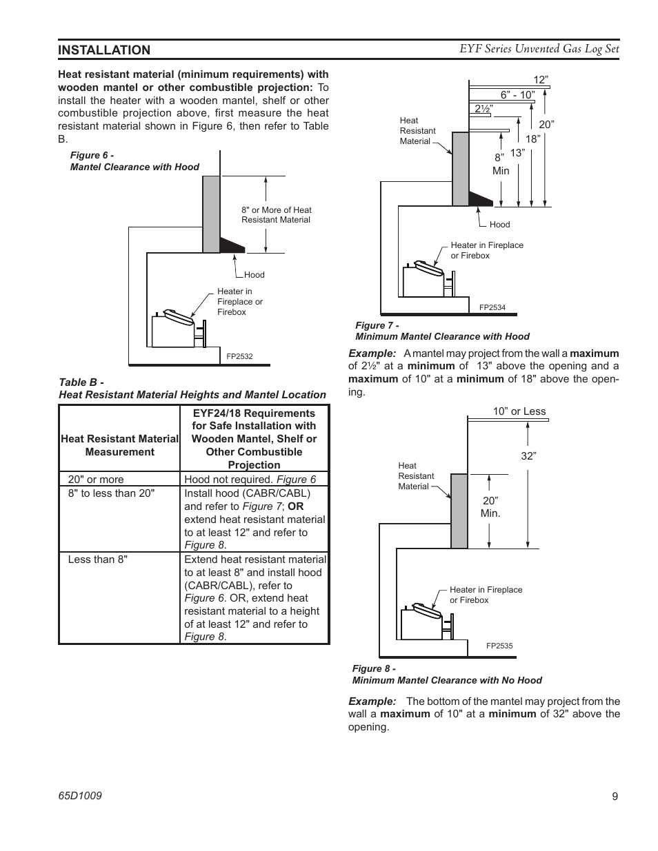 Monessen Hearth EYF18 User Manual | Page 9 / 32