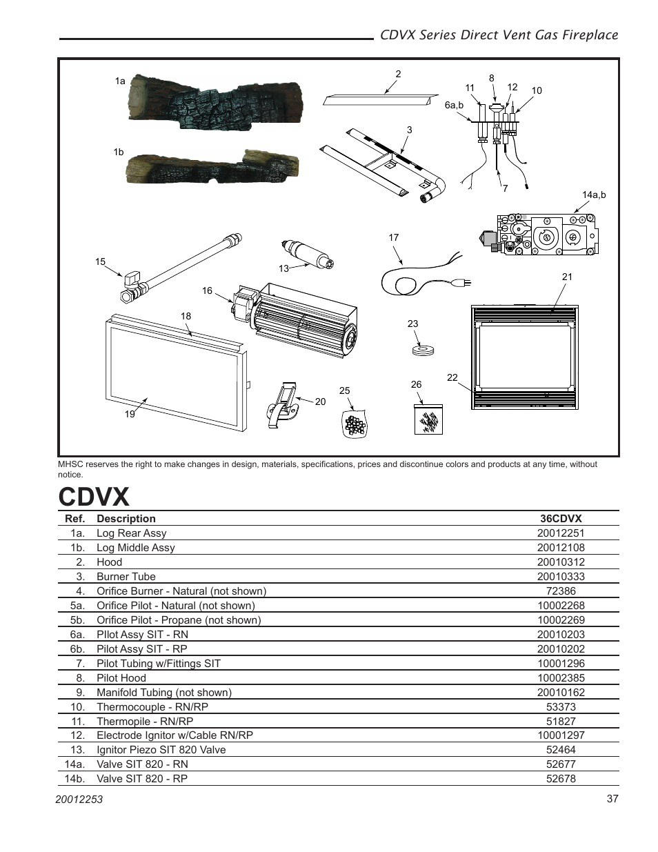 Cdvx | Monessen Hearth 36CDVXTRN User Manual | Page 37 / 44