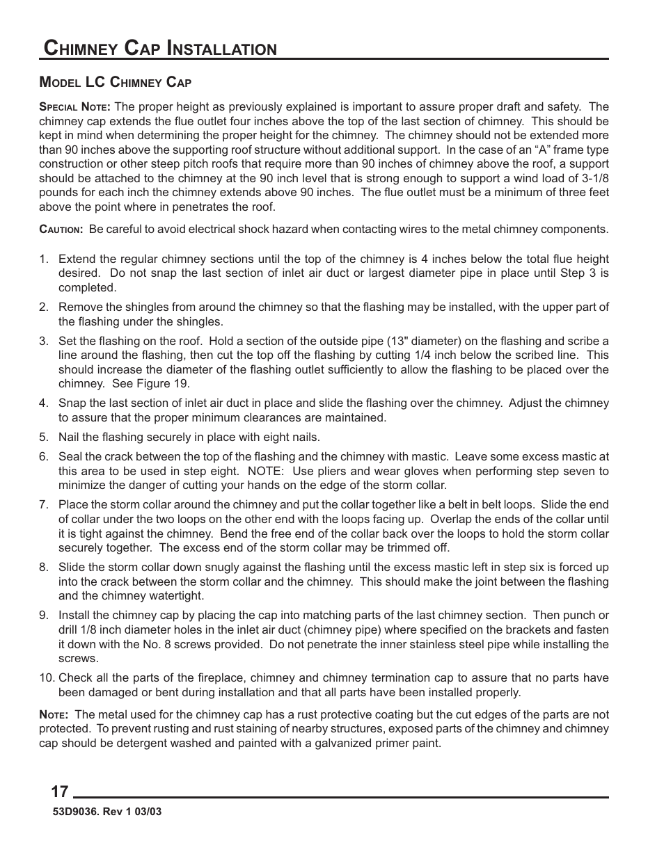 Monessen Hearth HWB700HB User Manual | Page 18 / 36