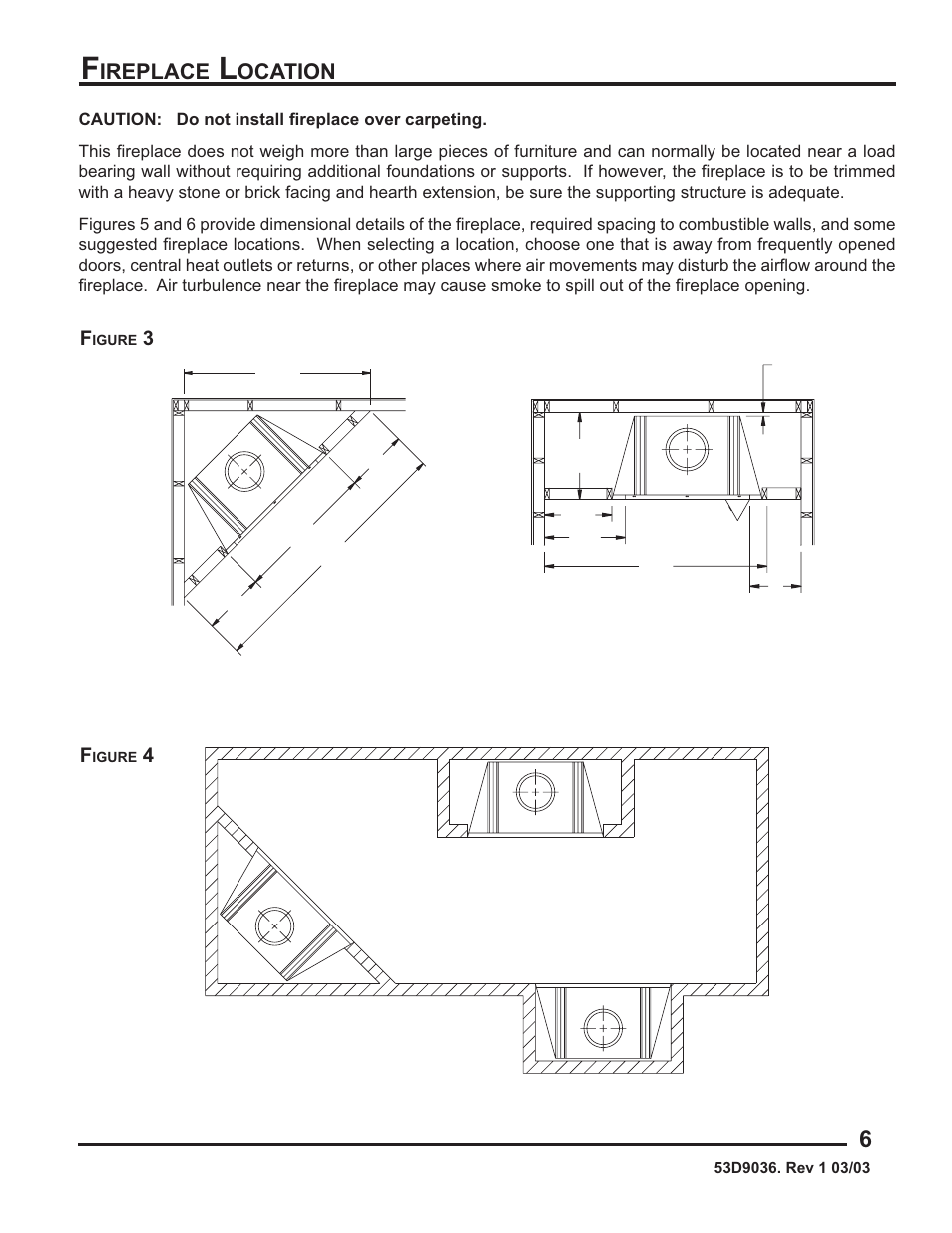 Ireplace, Ocation | Monessen Hearth HWB700HB User Manual | Page 7 / 36