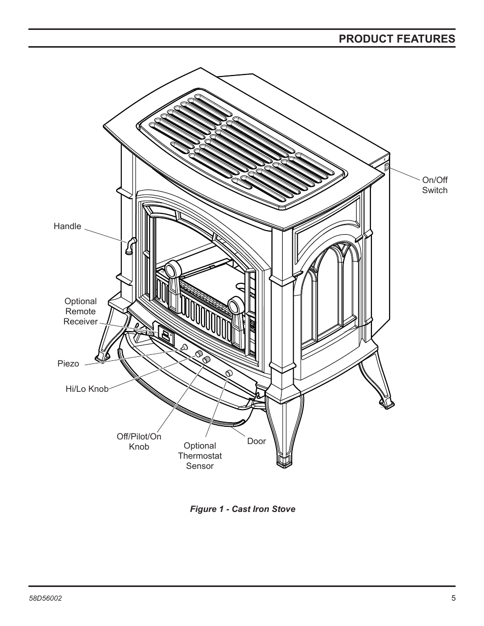 Product features | Monessen Hearth CSVF30SPV User Manual | Page 5 / 32