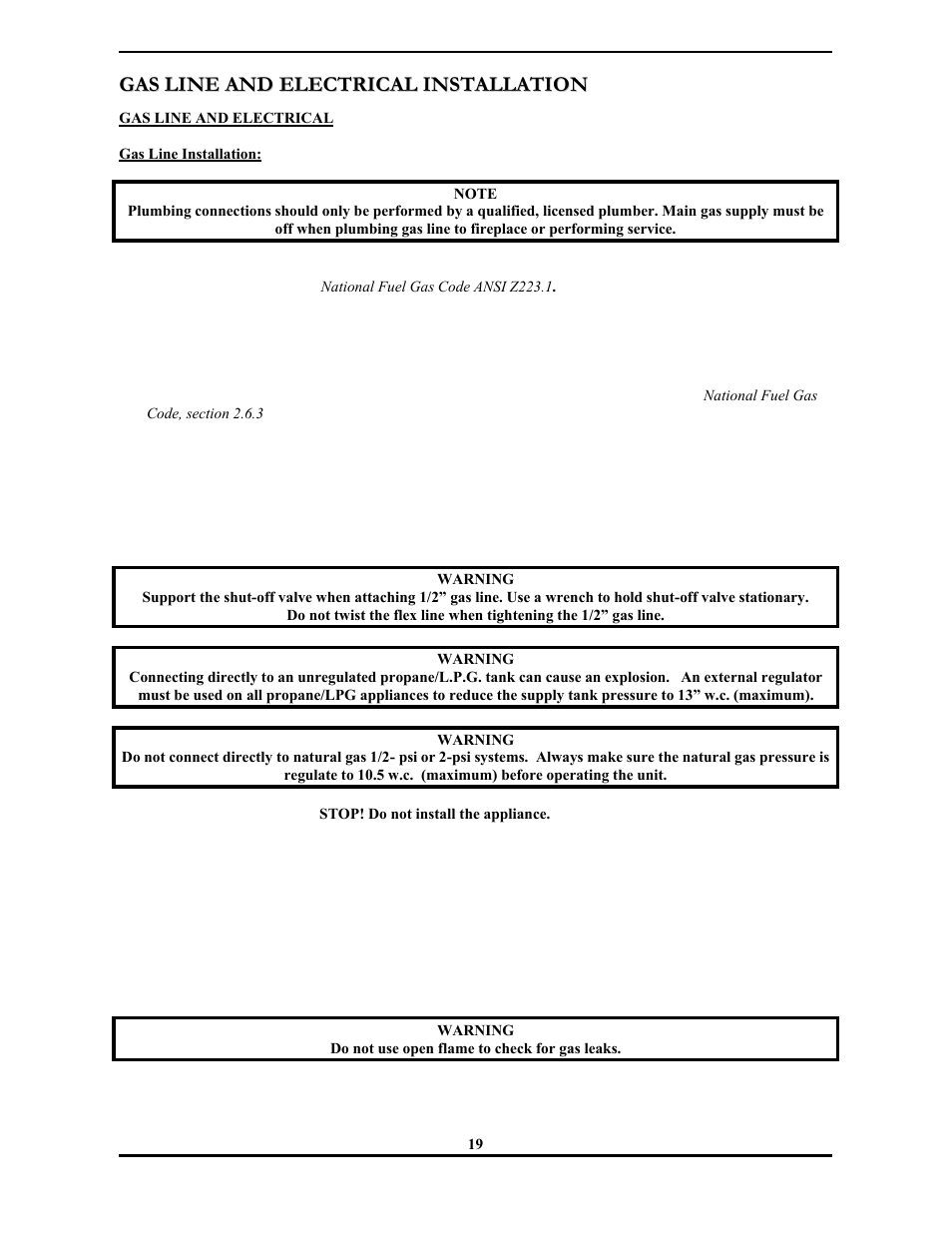 Monessen Hearth 3000 SERIES User Manual | Page 21 / 44