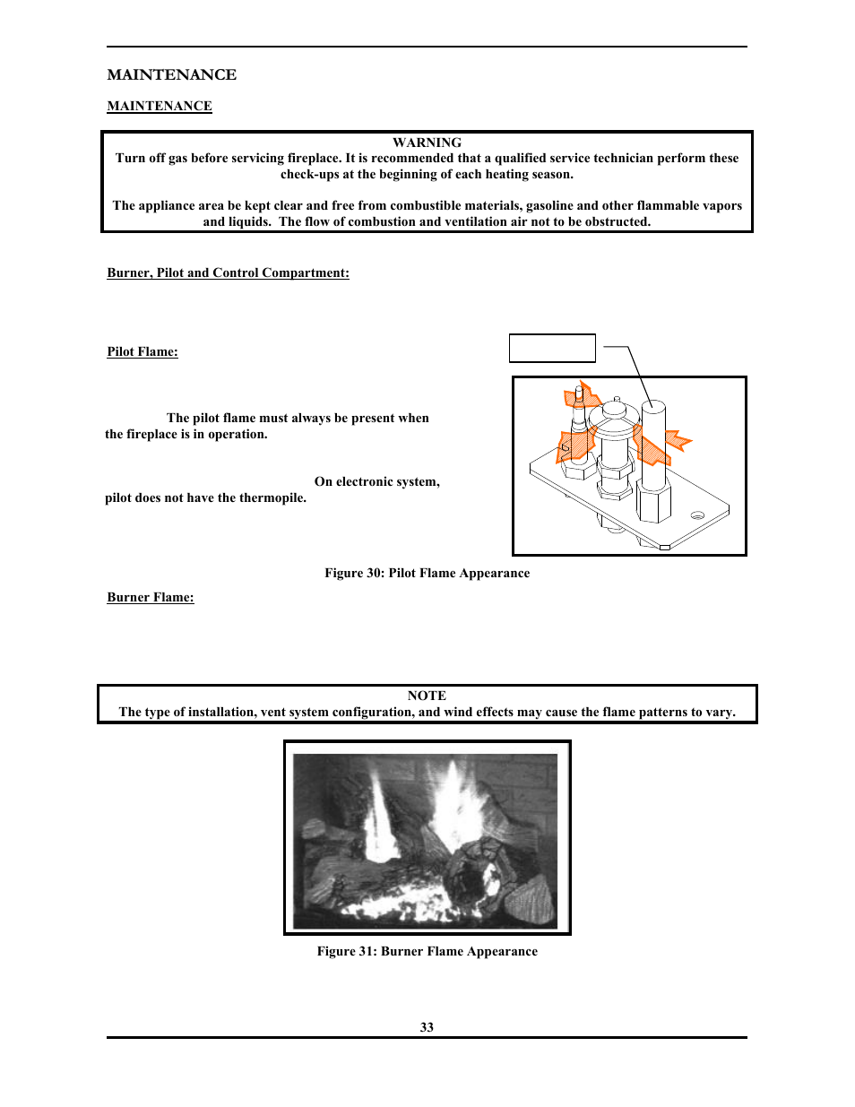 Monessen Hearth 3000 SERIES User Manual | Page 35 / 44