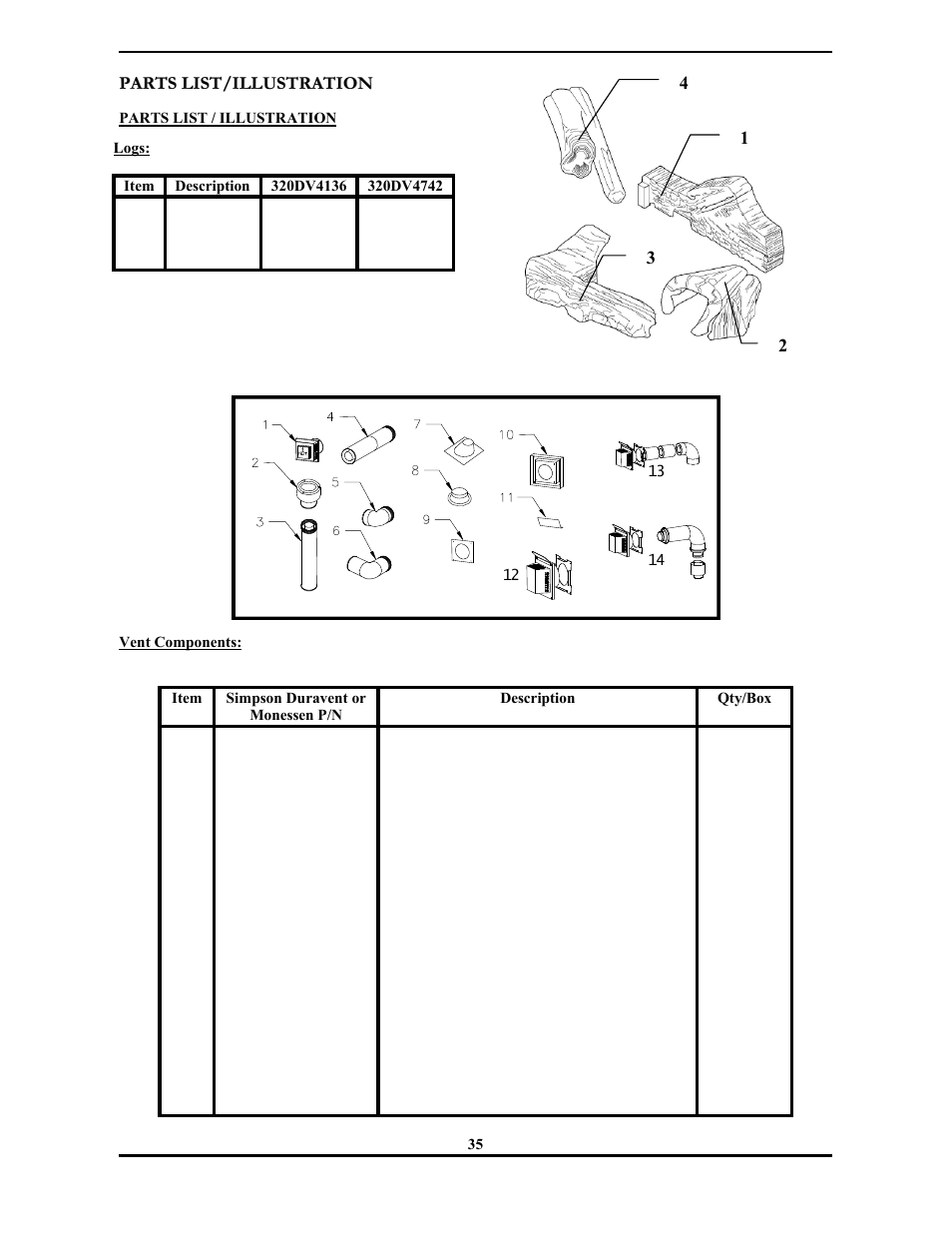 Monessen Hearth 3000 SERIES User Manual | Page 37 / 44