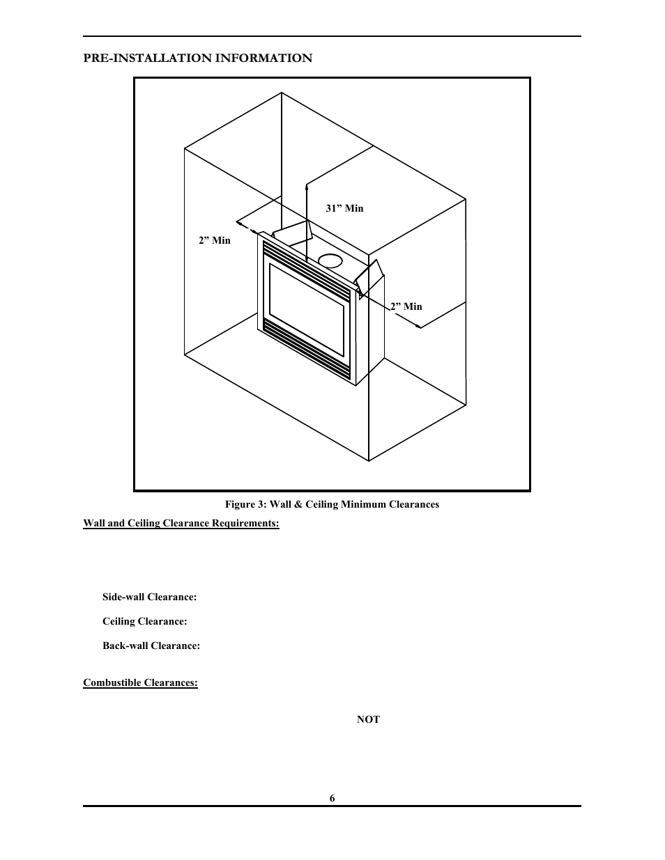 Monessen Hearth 3000 SERIES User Manual | Page 8 / 44