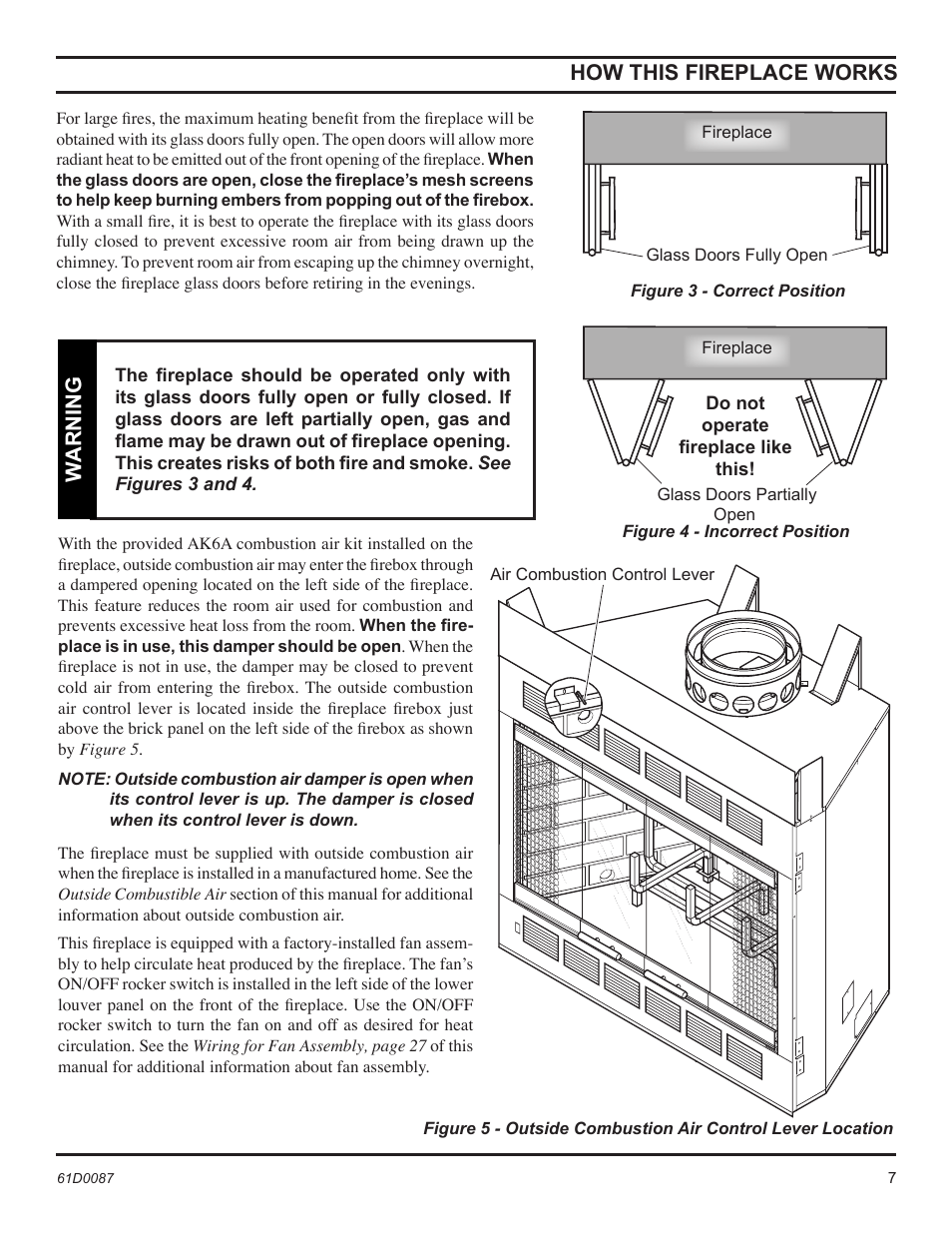 Warning, How this fireplace works | Monessen Hearth BWBC500MHB User Manual | Page 7 / 40