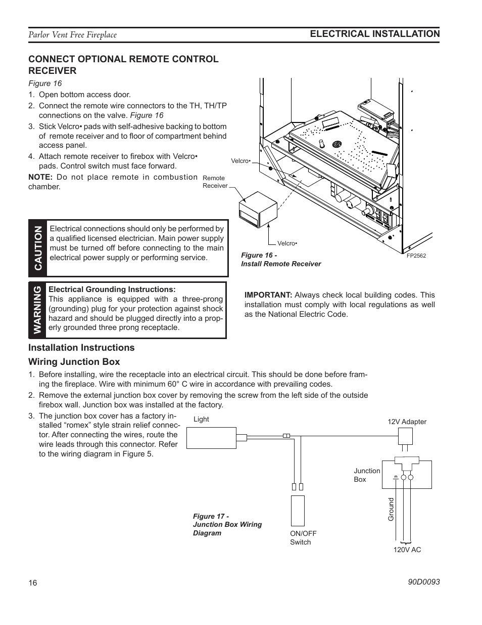 Monessen Hearth PARLOR VENT-FREE PL20 User Manual | Page 16 / 32