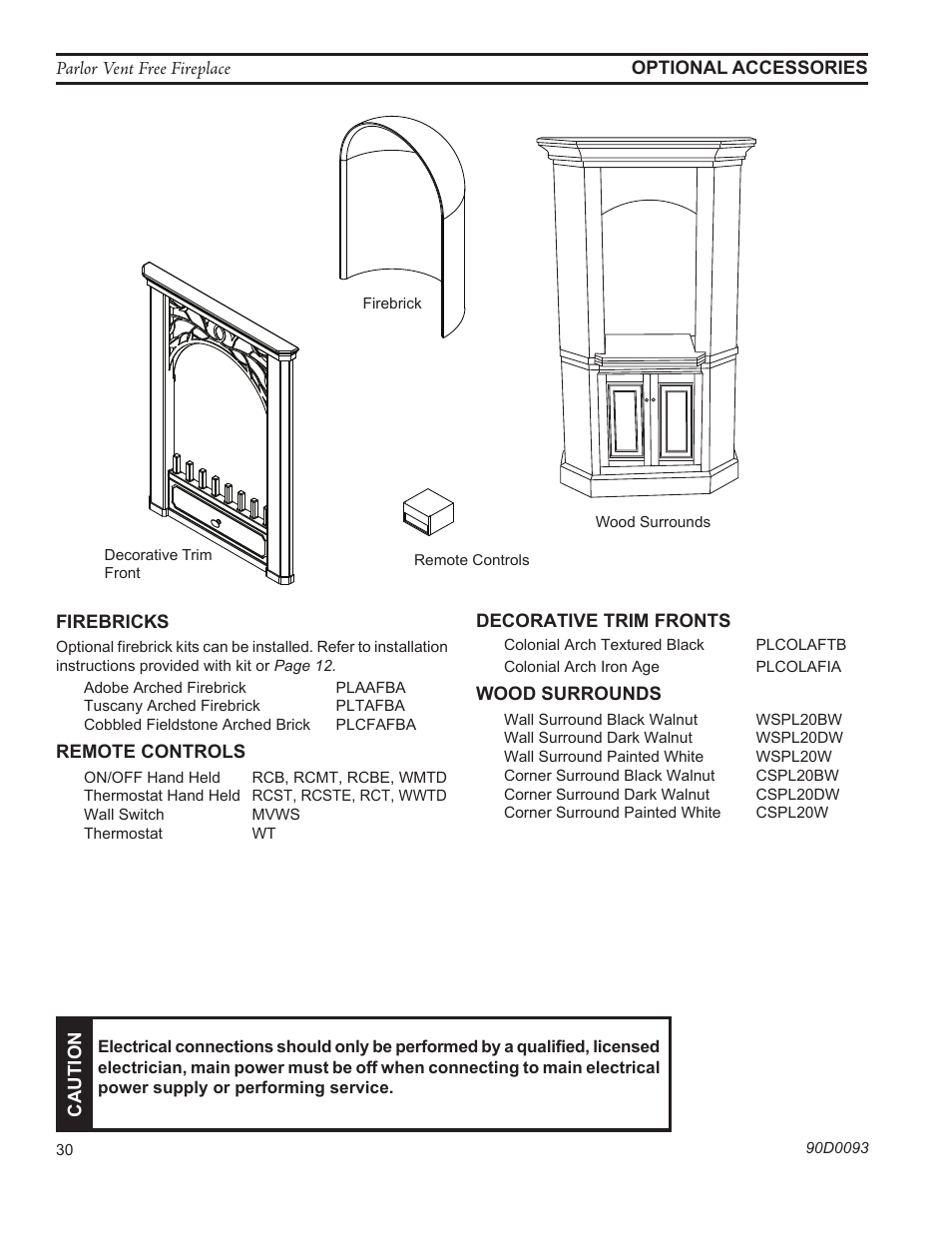 Monessen Hearth PARLOR VENT-FREE PL20 User Manual | Page 30 / 32