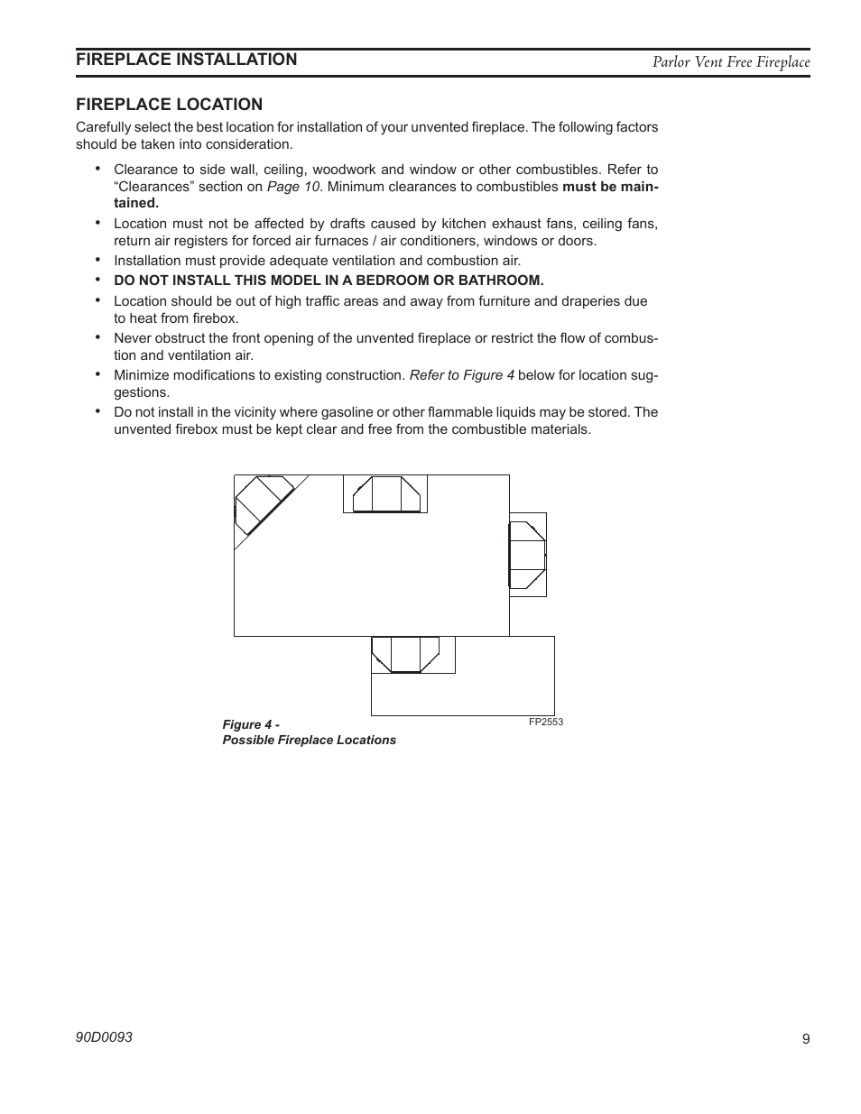 Monessen Hearth PARLOR VENT-FREE PL20 User Manual | Page 9 / 32