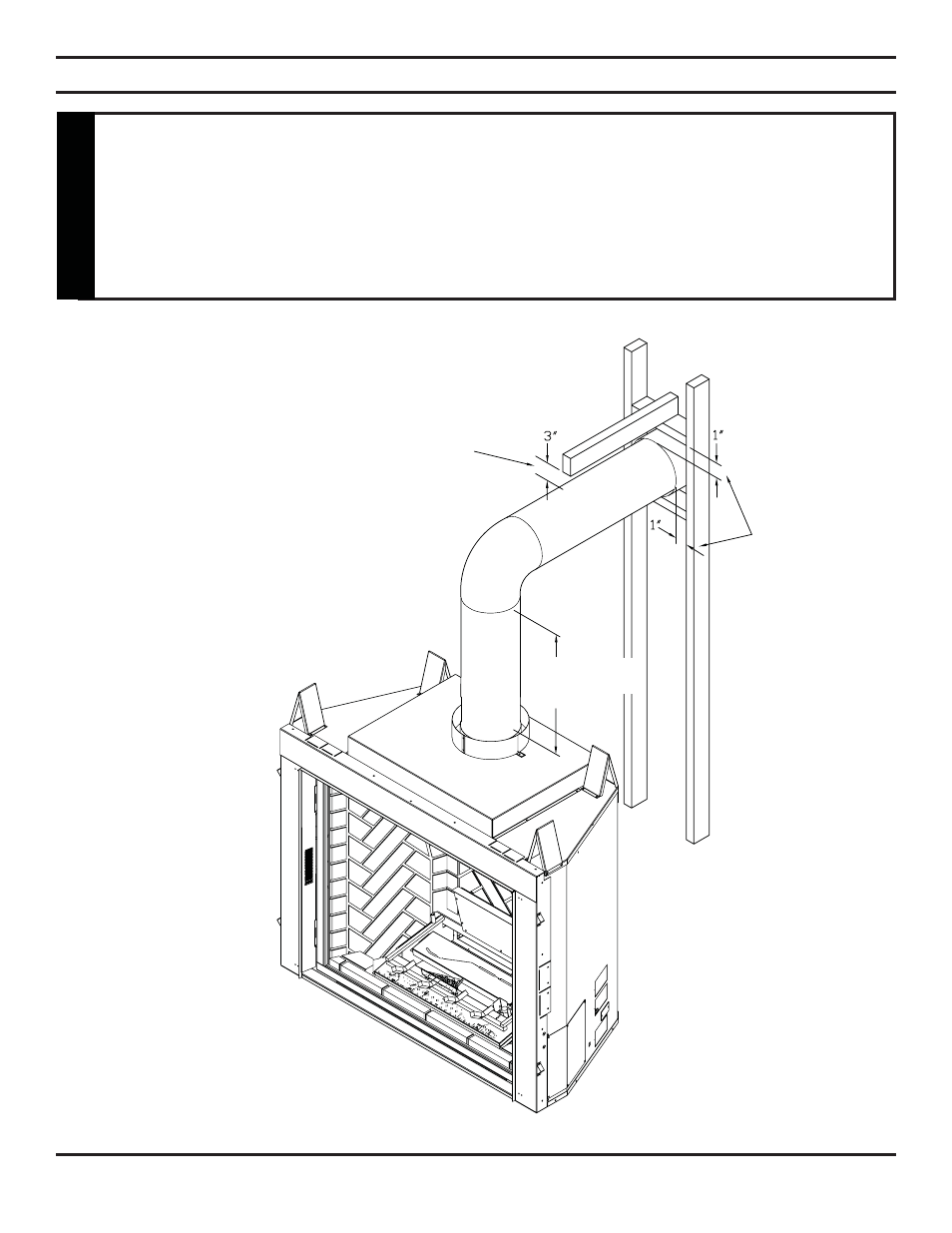 Warning, Vent installation | Monessen Hearth Direct Vent Gas Fireplace KHLDV SERIES User Manual | Page 13 / 52
