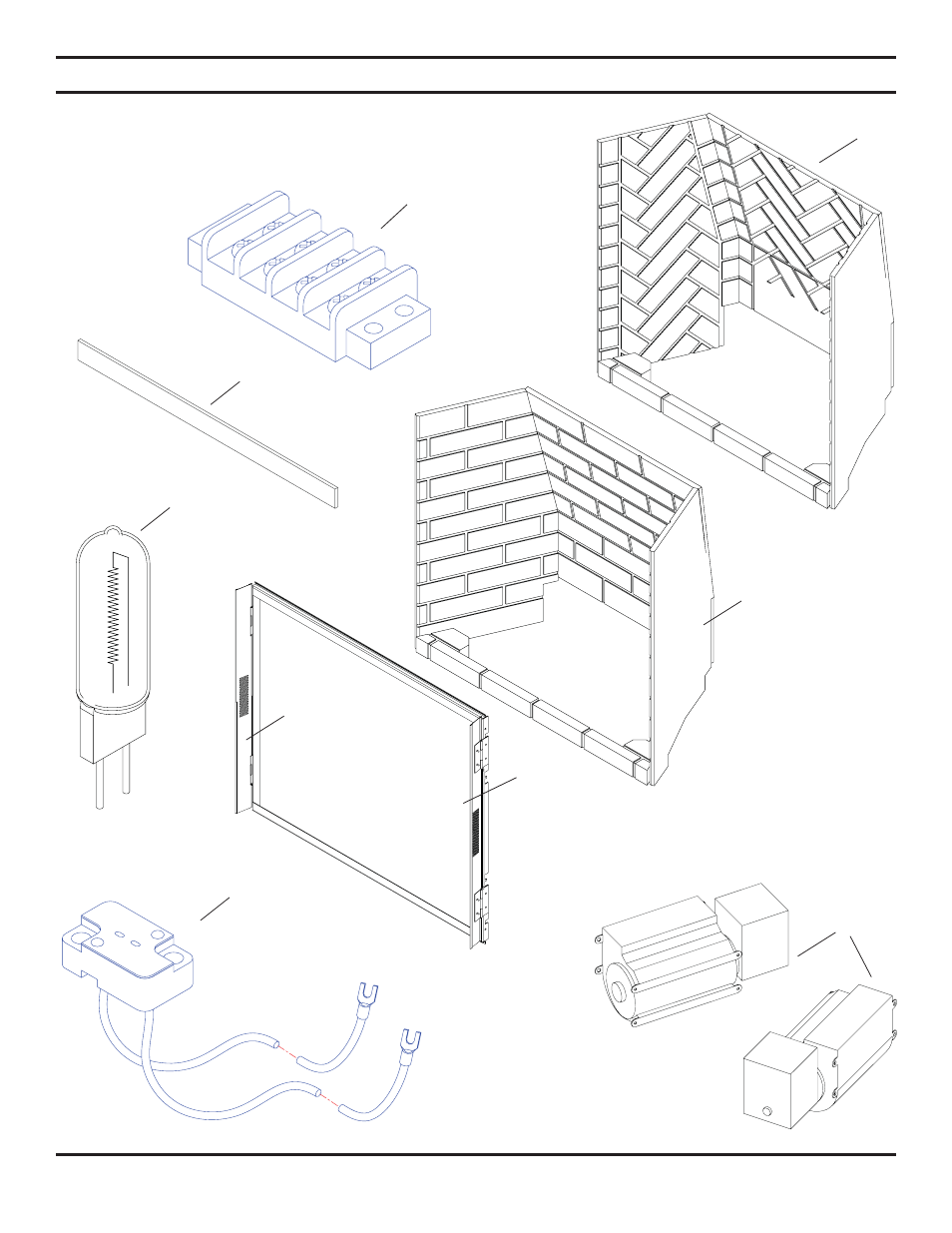 Illustrated parts lists | Monessen Hearth Direct Vent Gas Fireplace KHLDV SERIES User Manual | Page 40 / 52