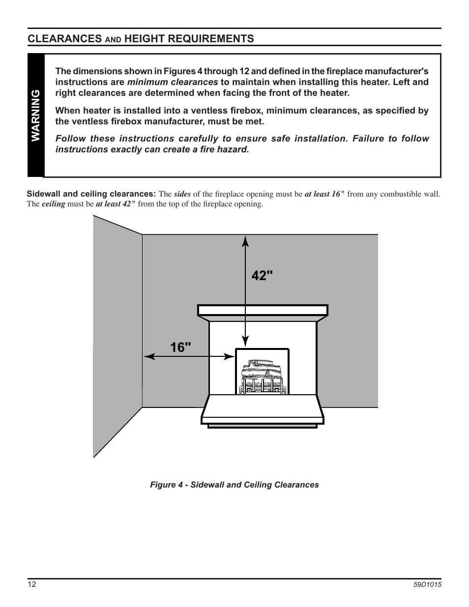 Monessen Hearth HVFL18 User Manual | Page 12 / 44