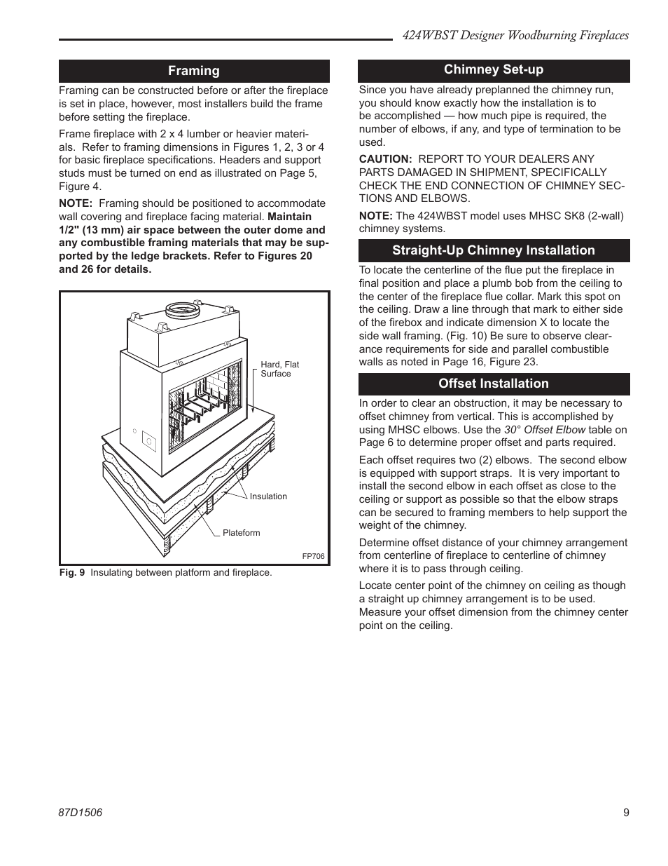 Monessen Hearth 424WBST User Manual | Page 9 / 24