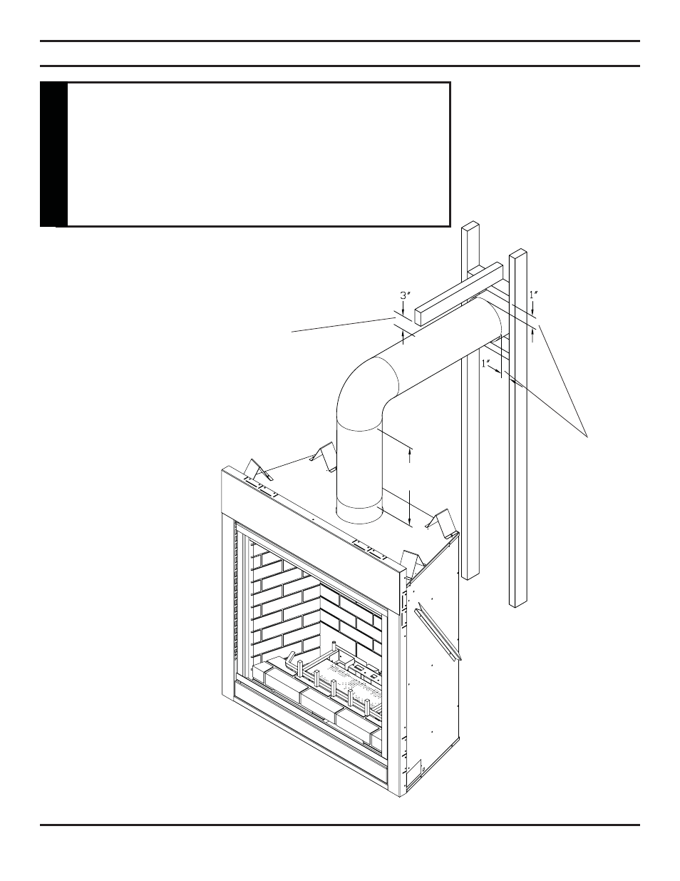 Vent installation, Warning | Monessen Hearth Direct Vent BLDV400 User Manual | Page 13 / 46