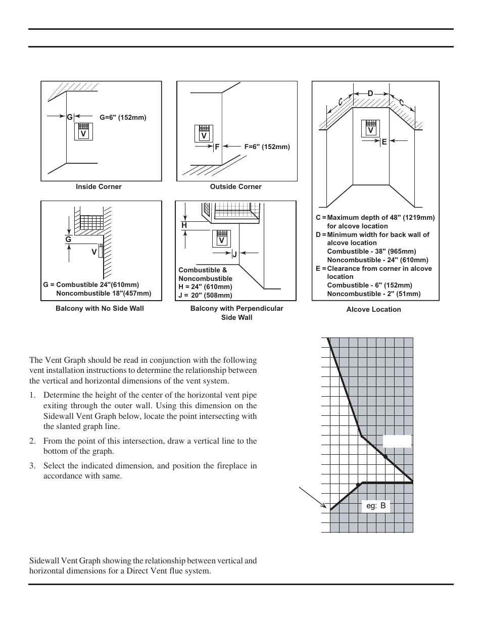 Vent installation | Monessen Hearth Direct Vent BLDV400 User Manual | Page 16 / 46