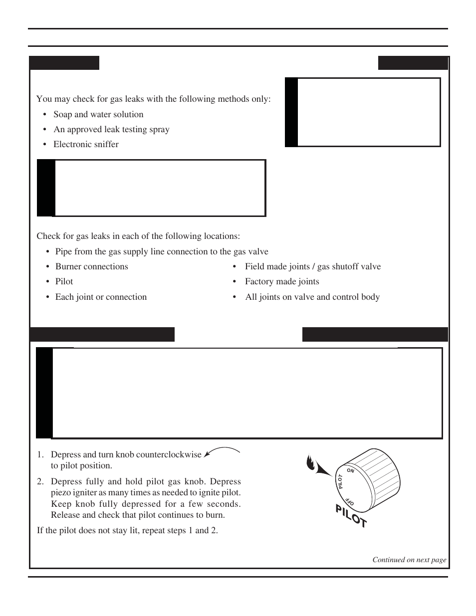 Lighting pilot, Lighting pilot for the first time, Pilo t | Warning, Danger, Operating instructions (milli-volt) | Monessen Hearth Direct Vent BLDV400 User Manual | Page 32 / 46