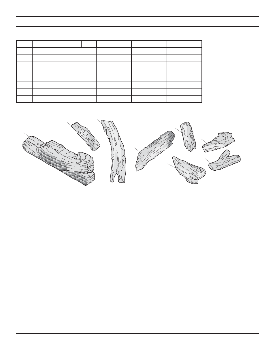 Replacement parts | Monessen Hearth VWF30 User Manual | Page 50 / 56