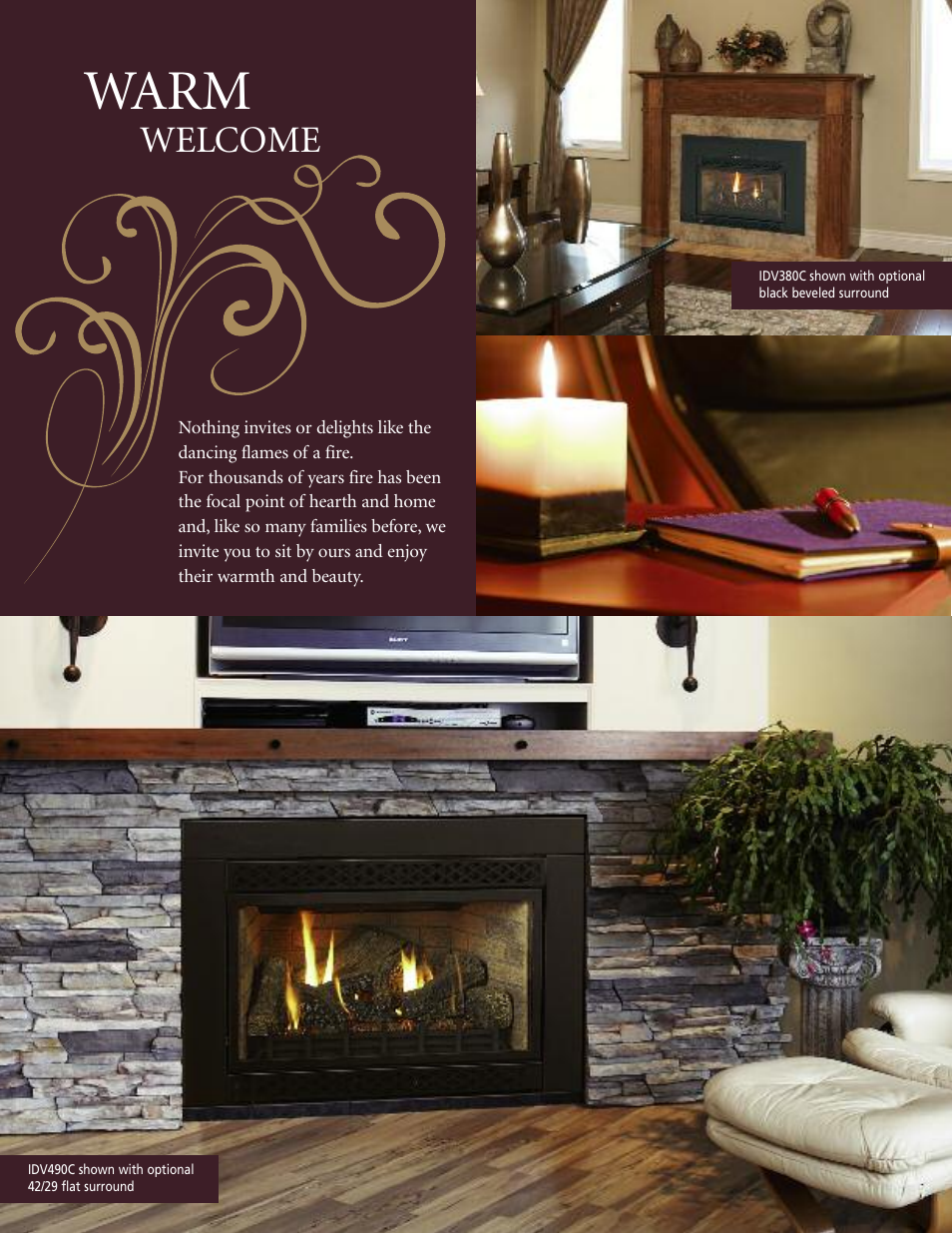 Warm, Welcome | Monessen Hearth IDV490C User Manual | Page 2 / 4