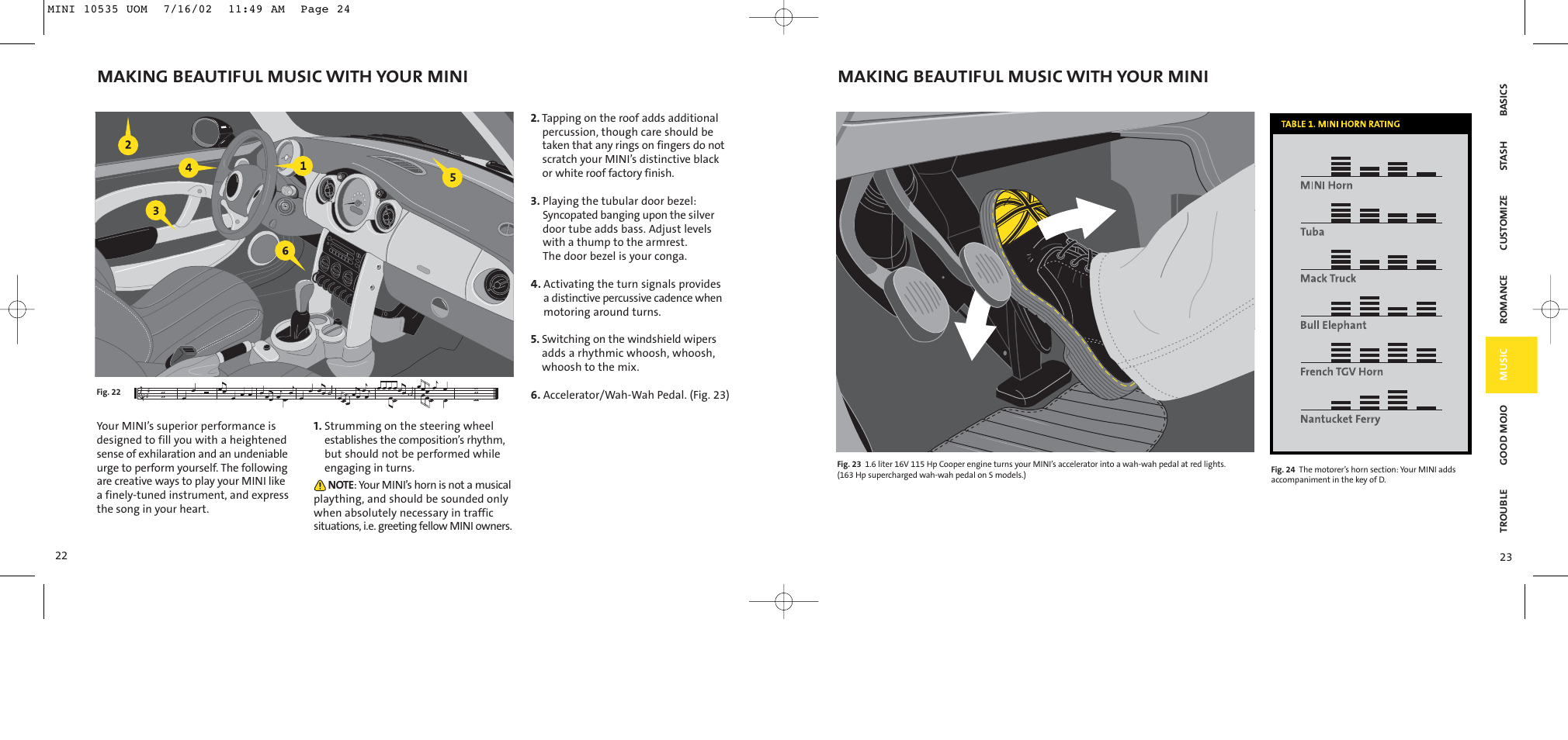 Making beautiful music with your mini | Mini car User Manual | Page 13 / 19