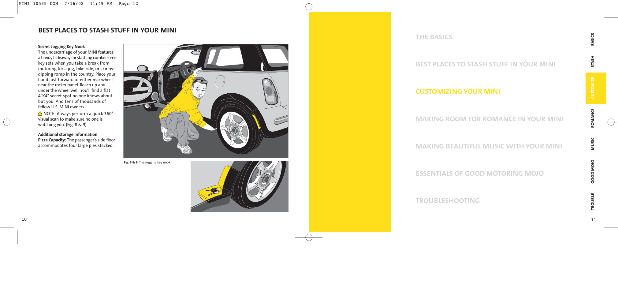 Best places to stash stuff in your mini | Mini car User Manual | Page 7 / 19