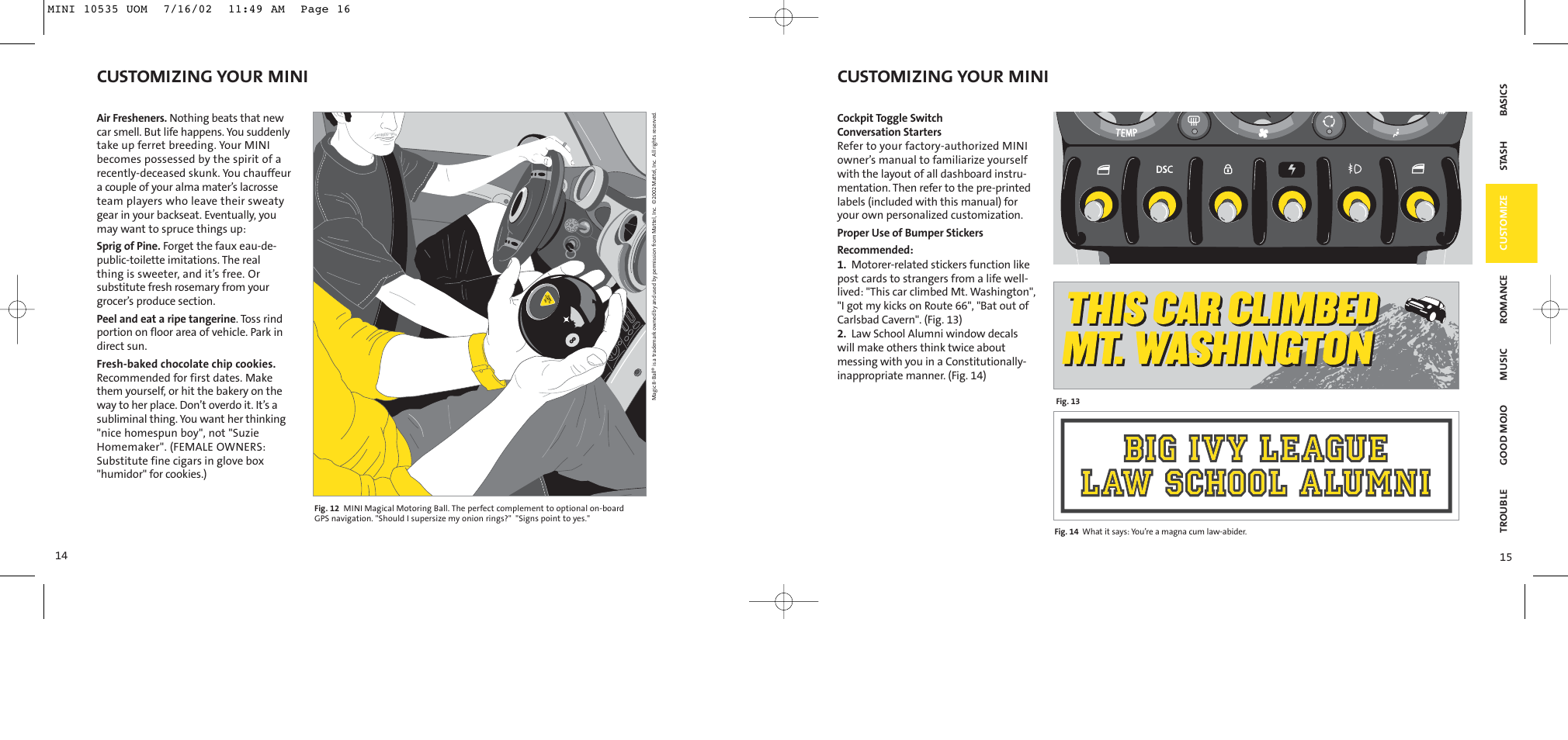 Customizing your mini | Mini car User Manual | Page 9 / 19