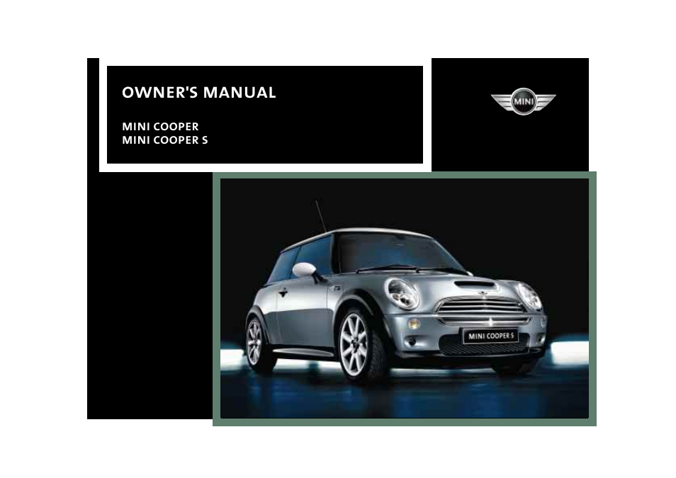 Mini COOPER User Manual | 140 pages