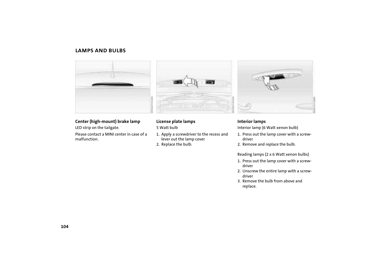 Mini COOPER User Manual | Page 106 / 140