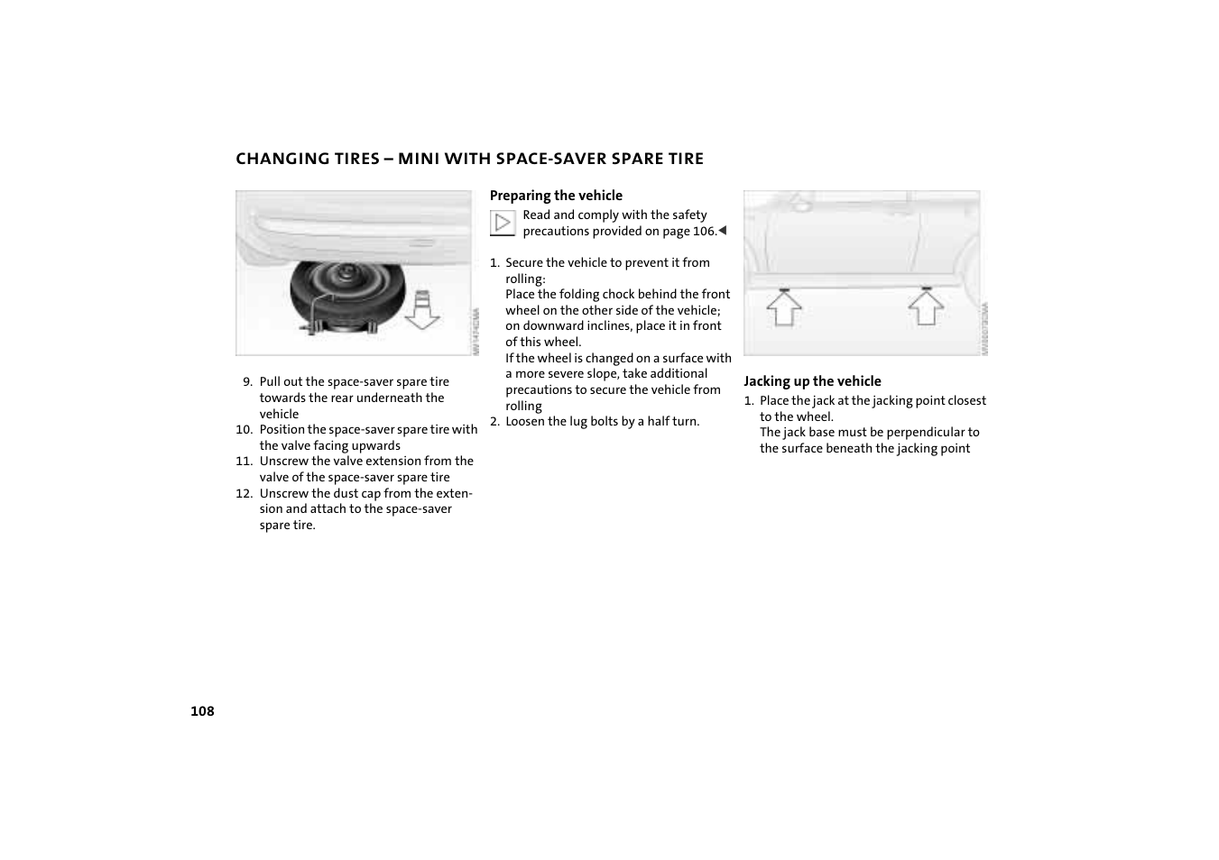 Mini COOPER User Manual | Page 110 / 140