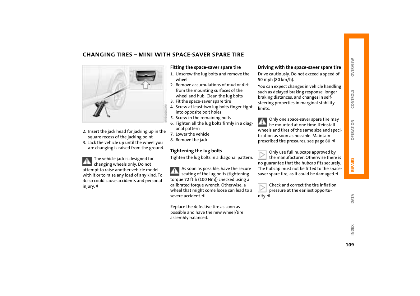 Mini COOPER User Manual | Page 111 / 140