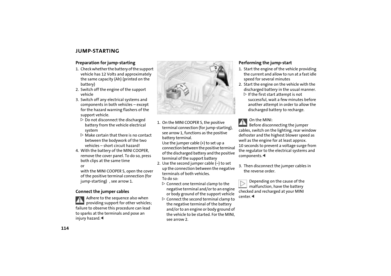 Mini COOPER User Manual | Page 116 / 140