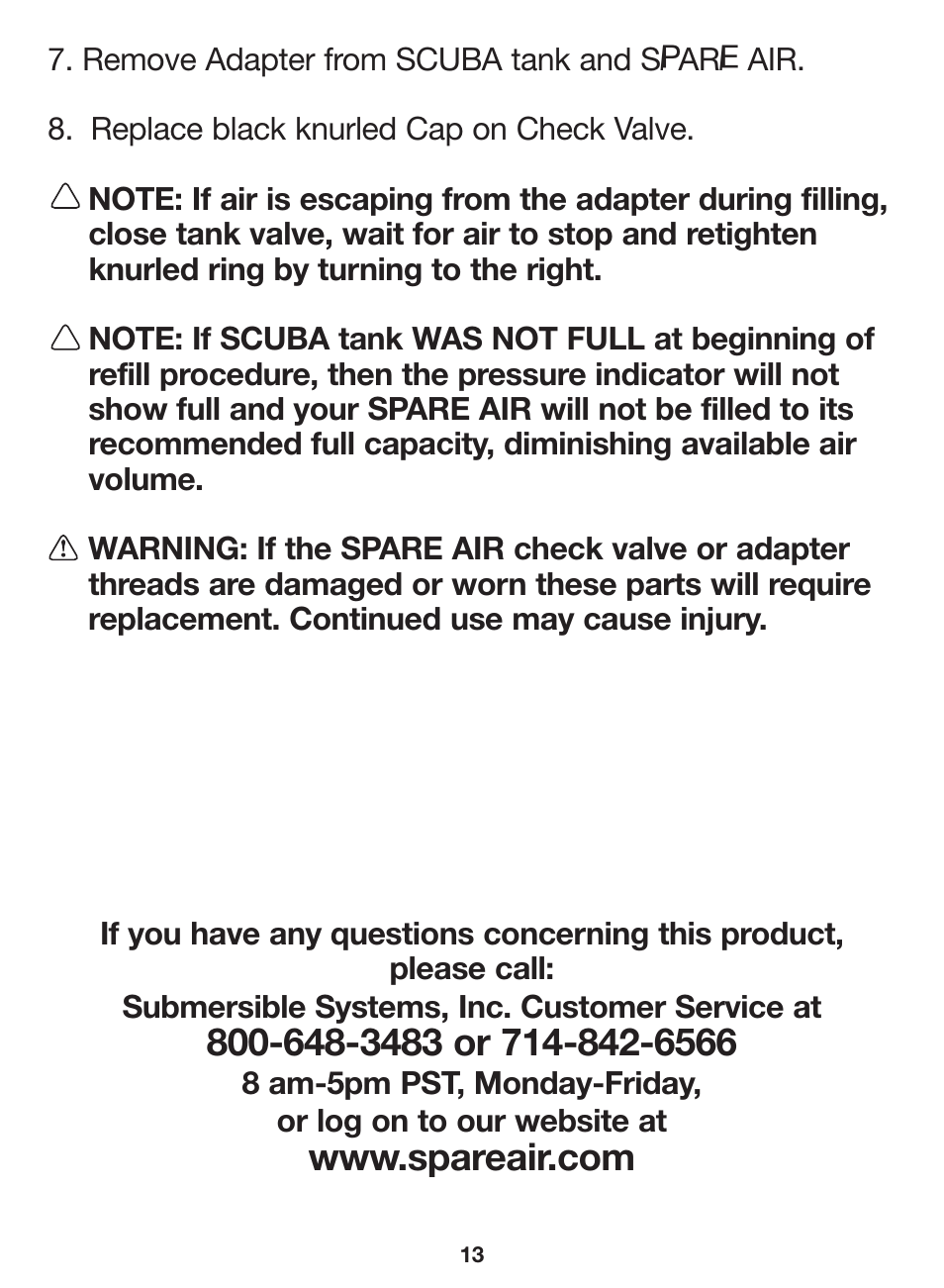 Mini SPARE AIR User Manual | Page 17 / 20