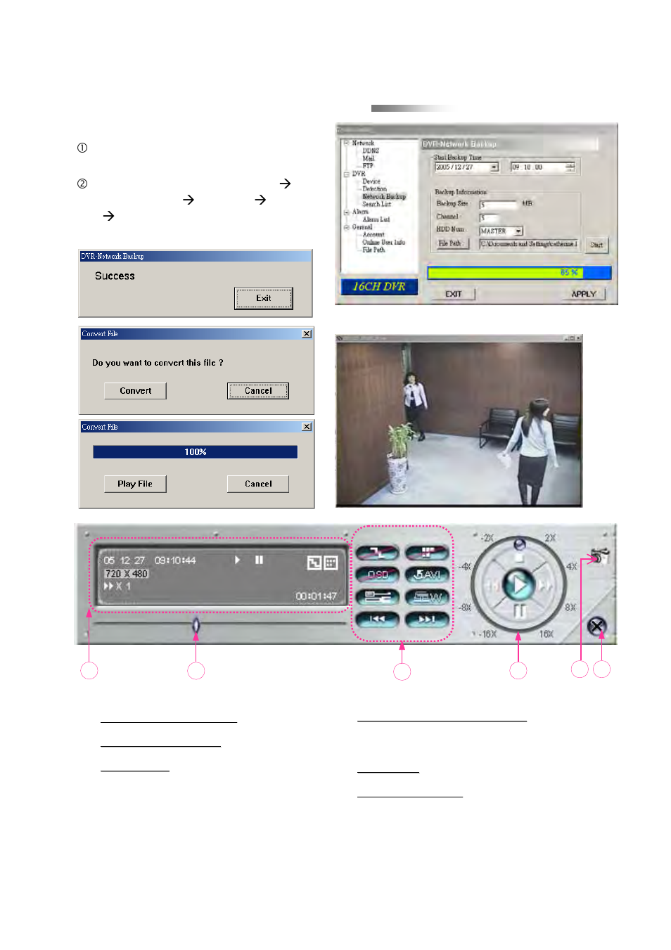 Network backup & playback | Multiplex Technology 8CH User Manual | Page 45 / 60