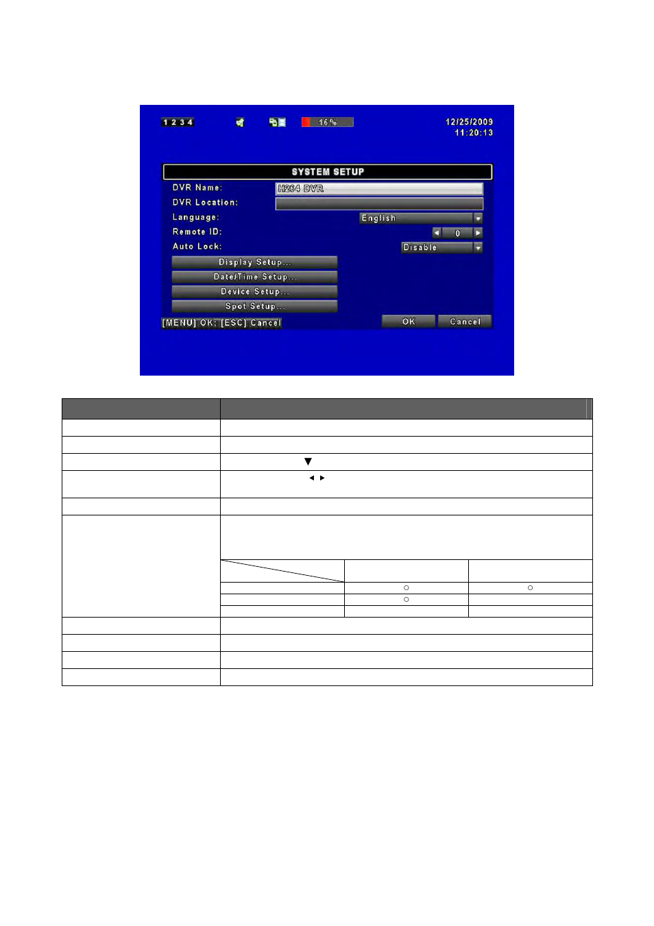 9 system setup | Multiplex Technology 4CH H.264 User Manual | Page 32 / 47