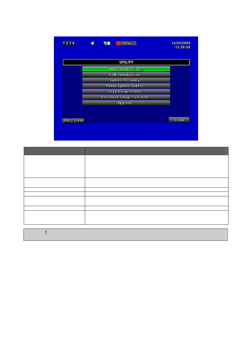 10 utility setup | Multiplex Technology 4CH H.264 User Manual | Page 38 / 47
