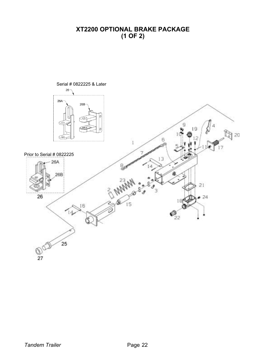 Xt2200 optional brake package 22, Xt2200 optional brake package | Meyer XT1600L User Manual | Page 22 / 28