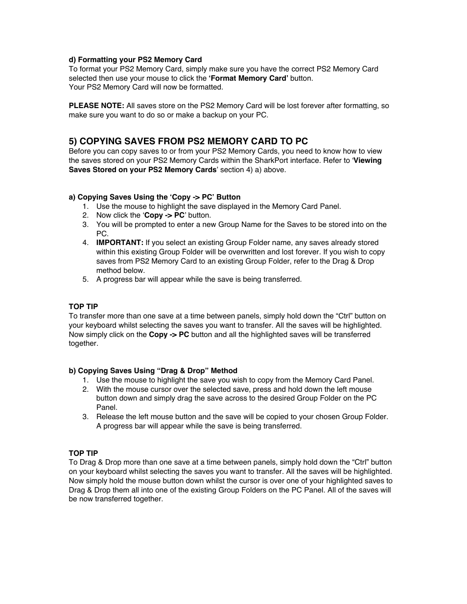 Mad Catz SharkPort PS2 User Manual | Page 7 / 16