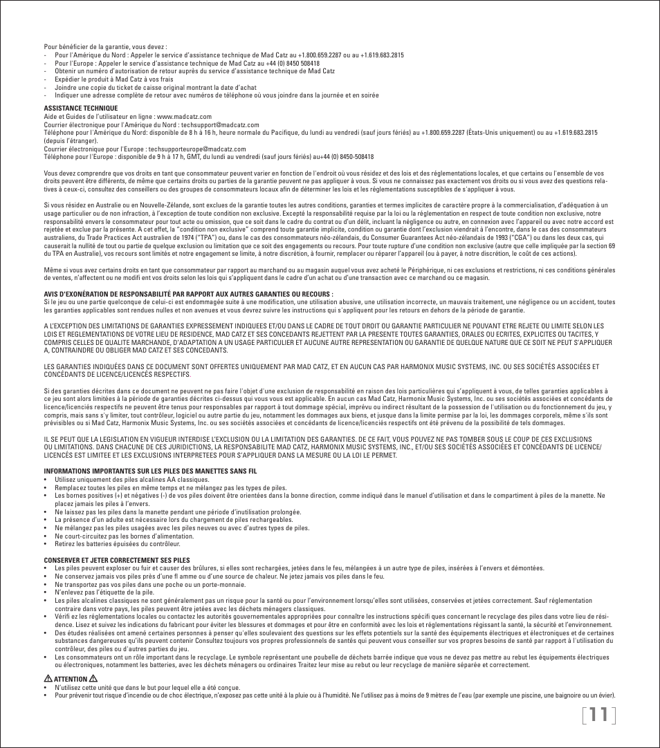 Rock Band Rock Band 3 Wireless Fender Precision Bass Controller User Manual | Page 11 / 32