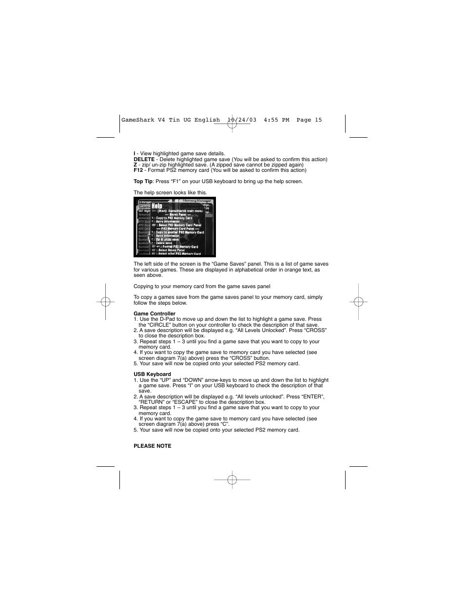 Mad Catz GameShark 2 User Manual | Page 15 / 35