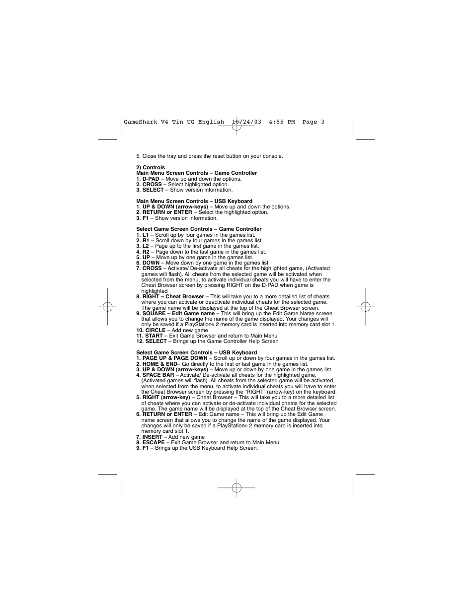 Mad Catz GameShark 2 User Manual | Page 3 / 35