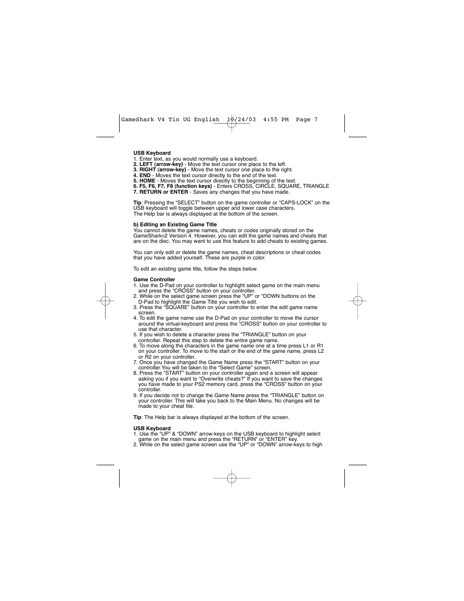 Mad Catz GameShark 2 User Manual | Page 7 / 35