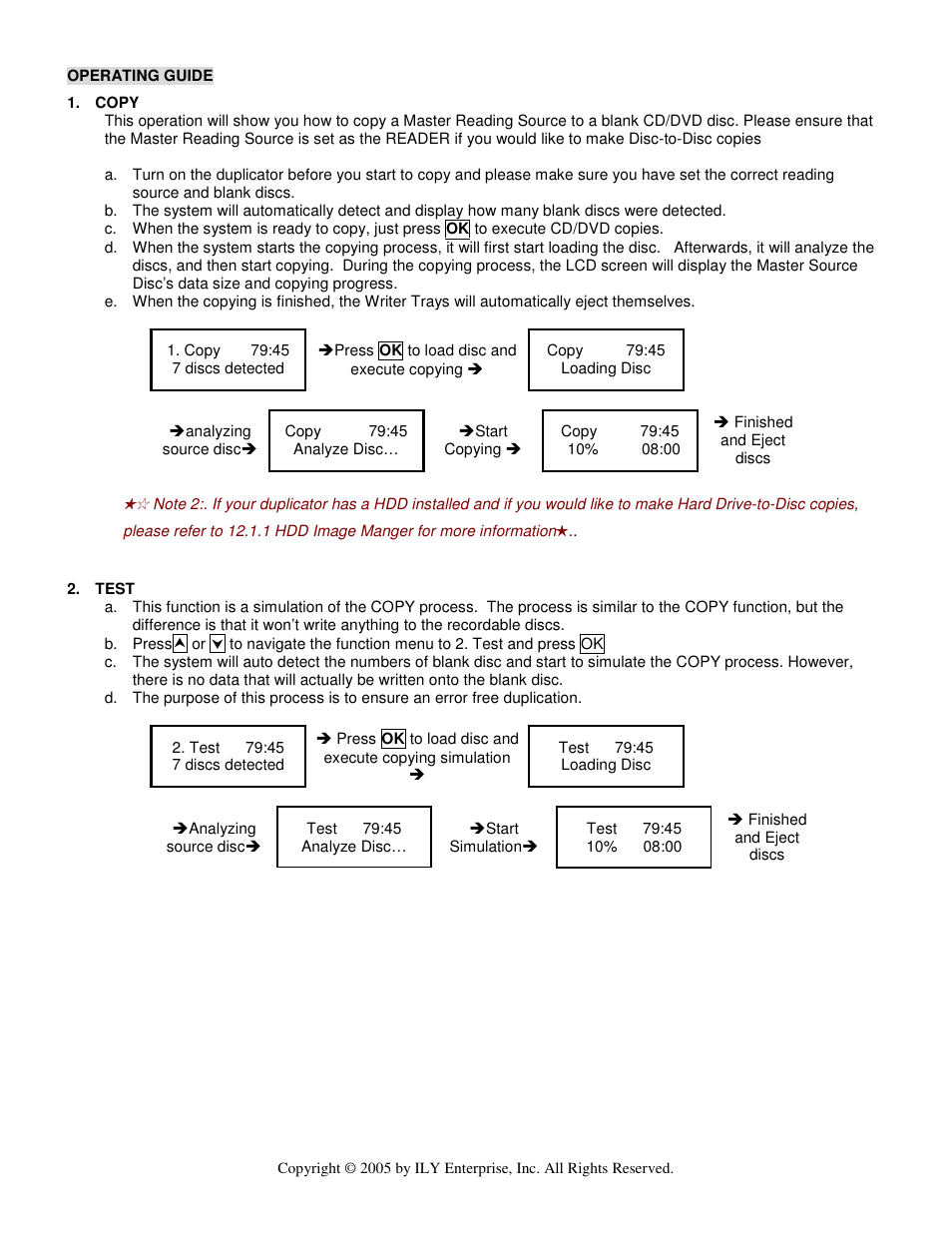 ILY Enterprise CD/DVD Duplicator User Manual | Page 9 / 21