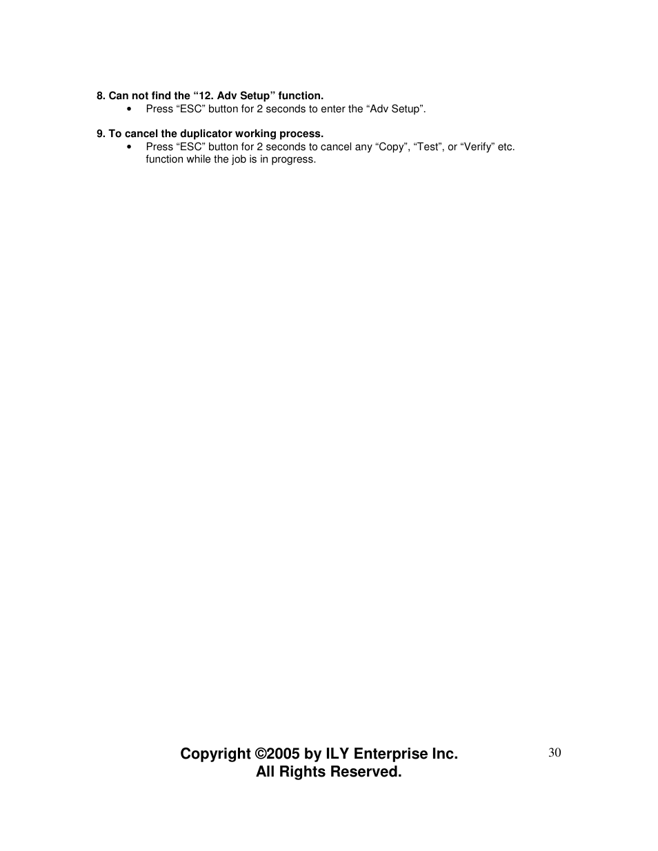 ILY Enterprise CoolCopy 7 User Manual | Page 30 / 30