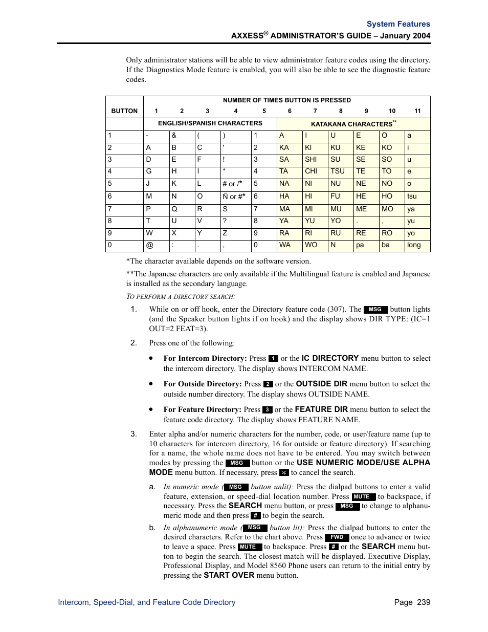 Inter-Tel Axxess User Manual | Page 255 / 342