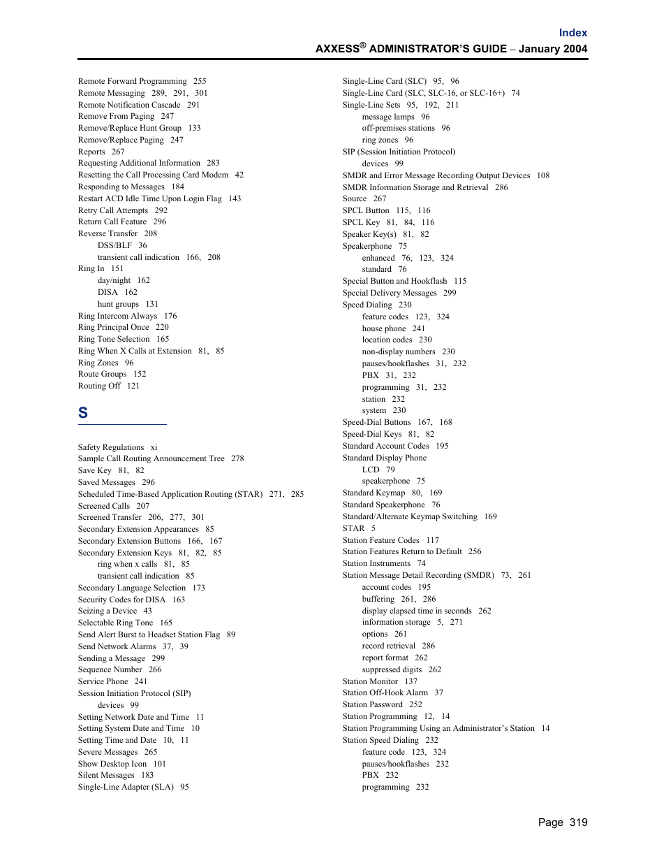 Inter-Tel Axxess User Manual | Page 335 / 342