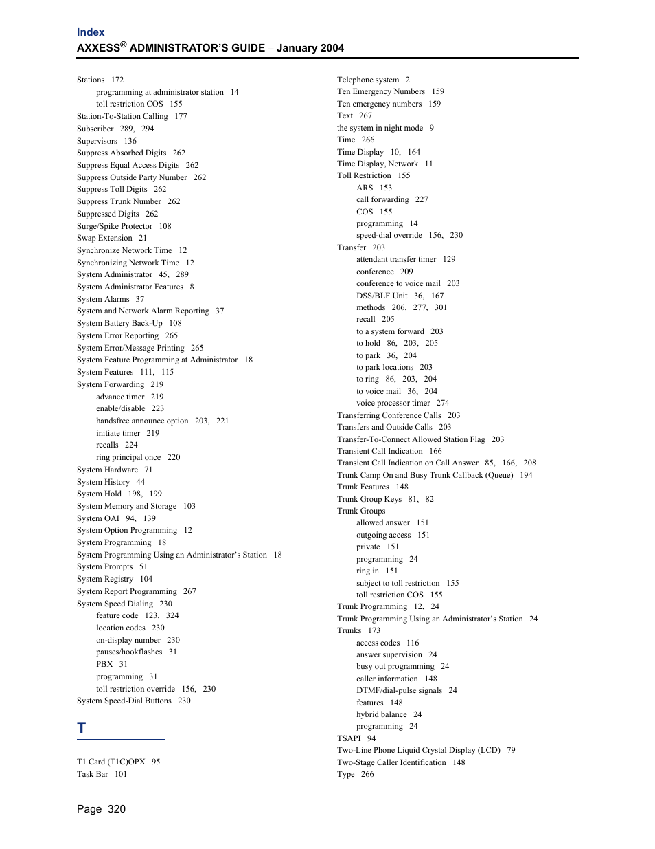 Inter-Tel Axxess User Manual | Page 336 / 342