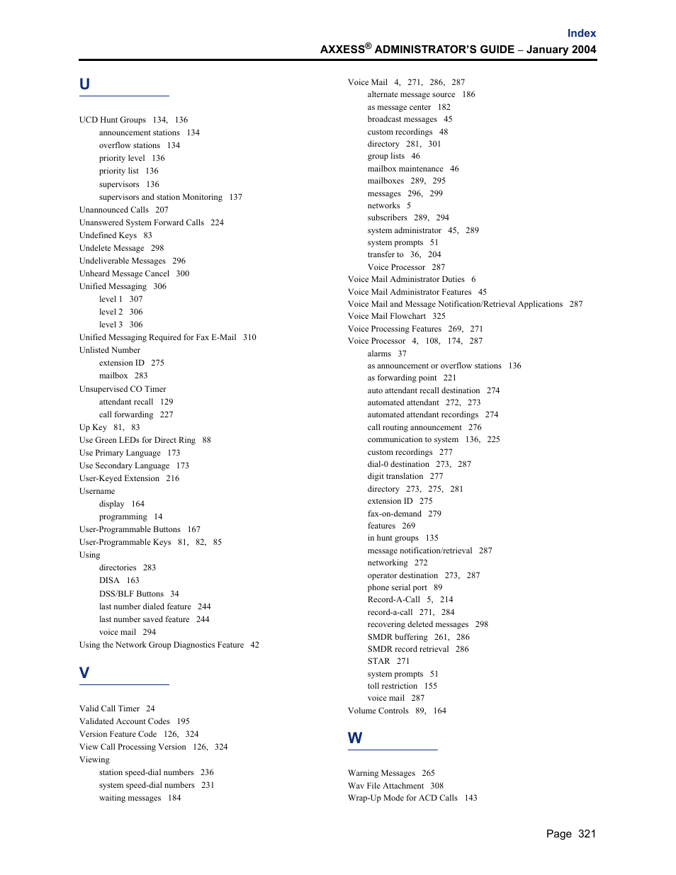 Inter-Tel Axxess User Manual | Page 337 / 342