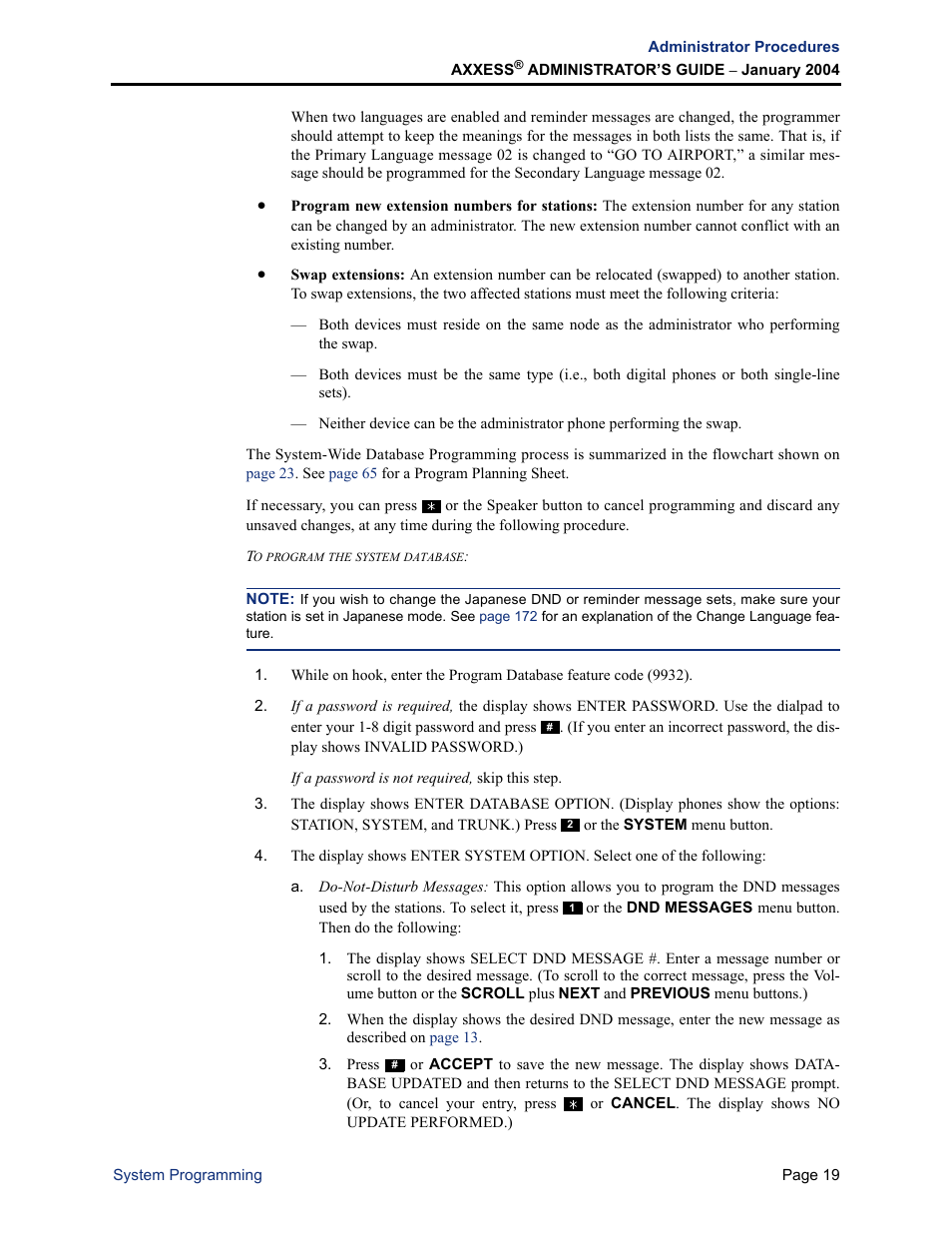 Inter-Tel Axxess User Manual | Page 35 / 342