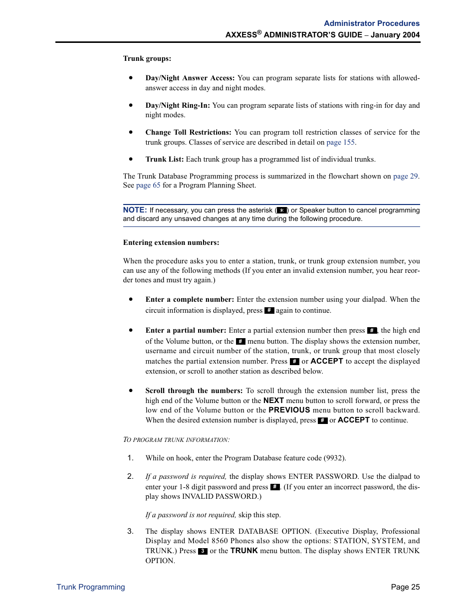 Inter-Tel Axxess User Manual | Page 41 / 342